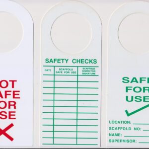 scaffold tags and holders